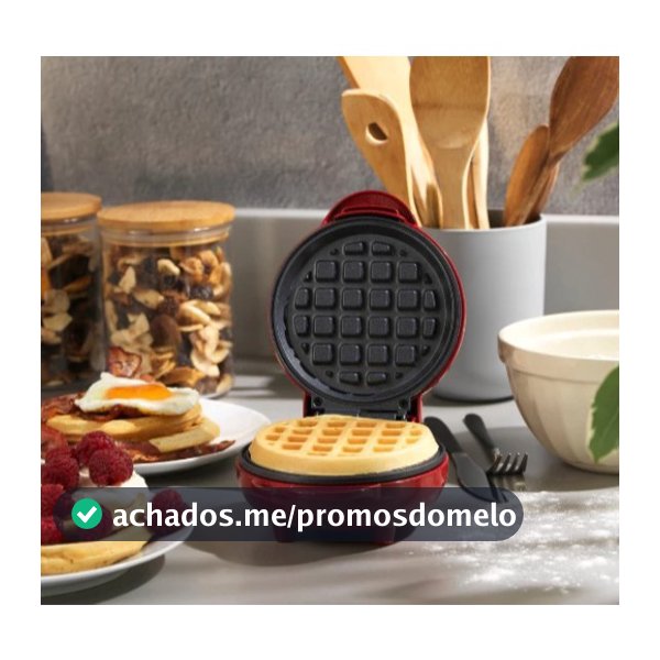 Mini Máquina de Waffles Elétrica Portátil Casa Cozinha Fazer Waffle Panquecas Automático  110V- 220V