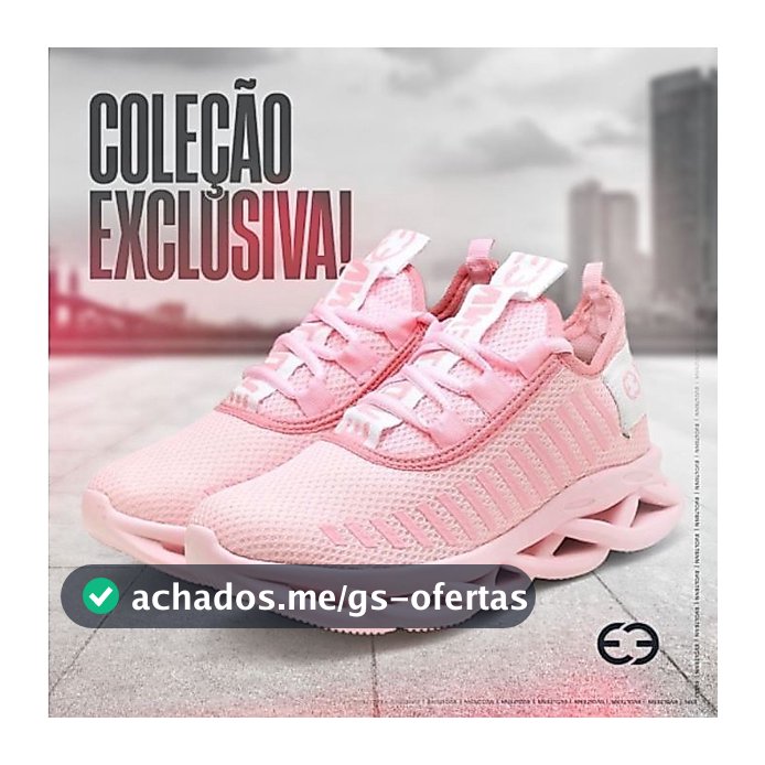 Tênis Para Caminhada Feminino Academia Trança Confortável Leve Novidade