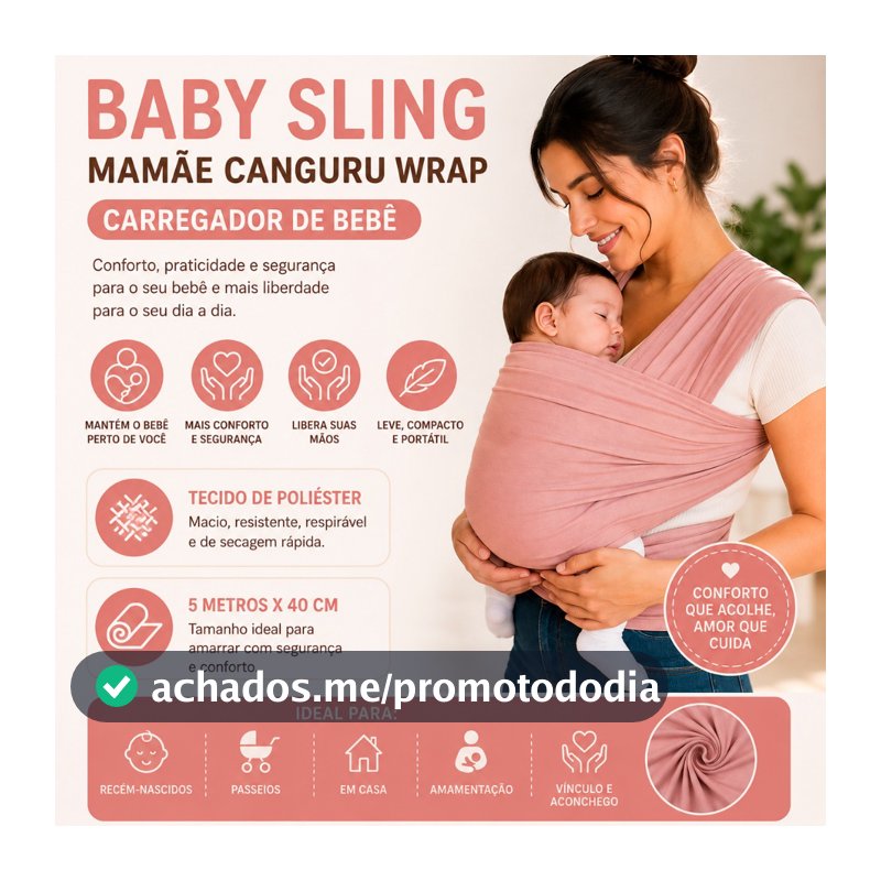 Carregador de Bebê Baby Sling Mamãe Canguru Ajustável Multifuncional Canguro