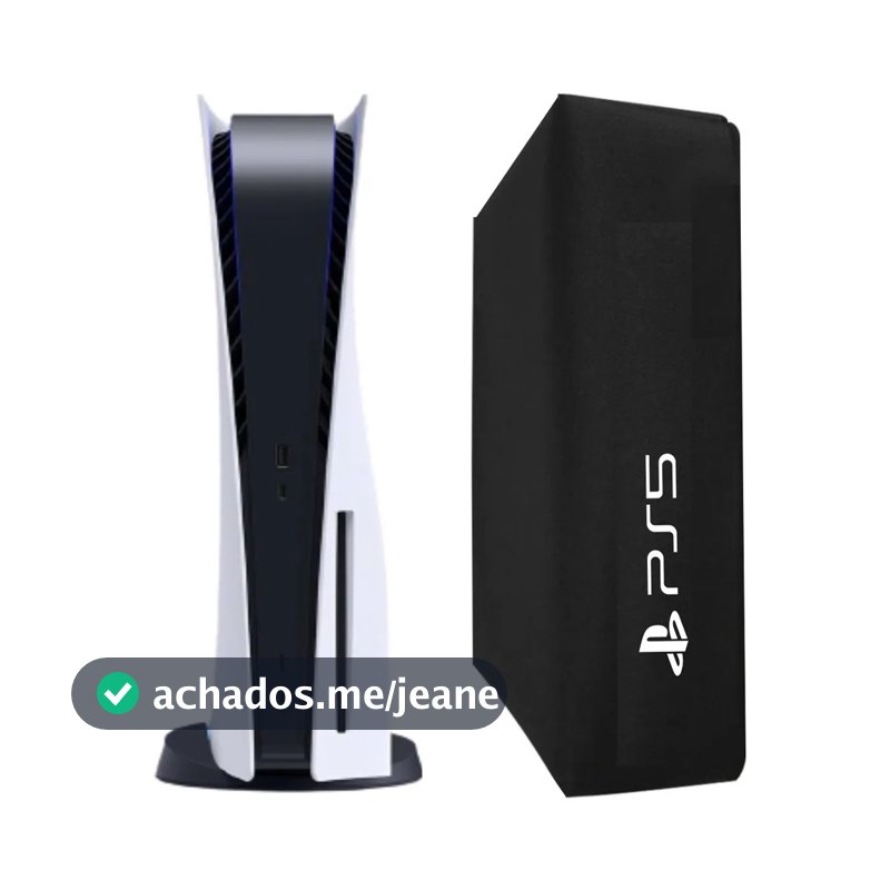Capa Para PS5 Vertical Slim FAT Digital Antipoeira Case Protetora Flanelado
