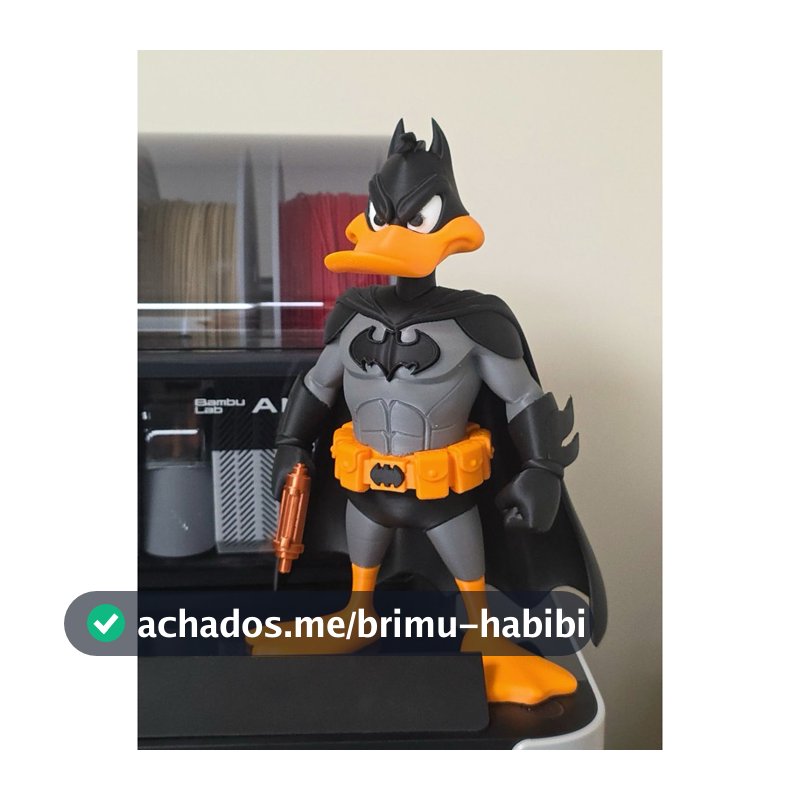 🦸 Patolino Superman / Batman–Estátua Colecionável em Impressão 3D Premium