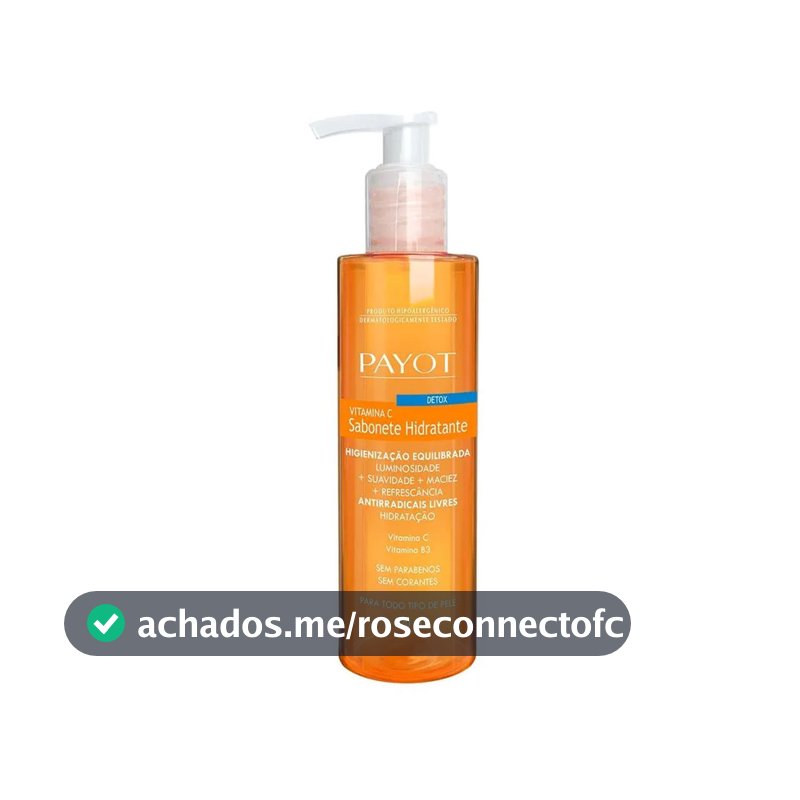 Sabone Liquido Vitamina c Payot Hidratante Detox