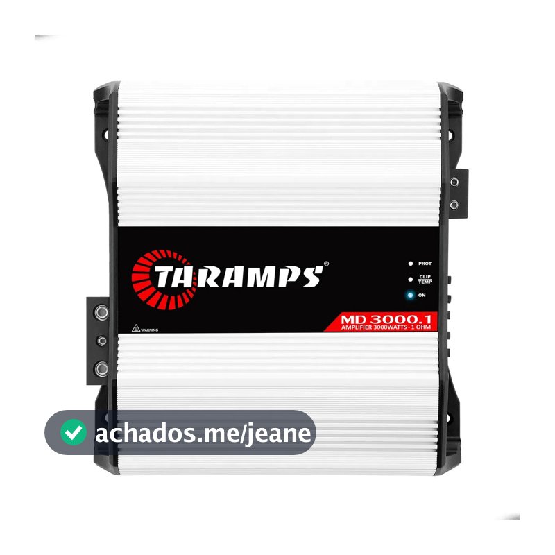 Modulo Taramps MD 3000.1 1 Ohm 1 Canal 3000w RMS Automotivo Para Carro