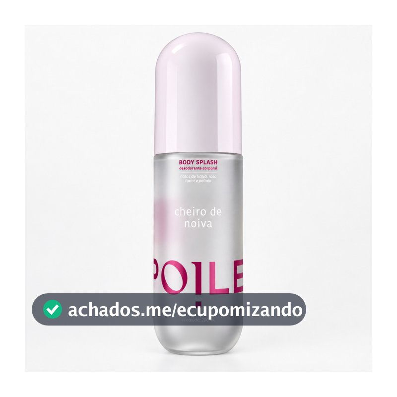 Body Splash Feminino Spoiler Cheiro de Noiva 200ml Fragrância Corporal Elegante para Uso Diário