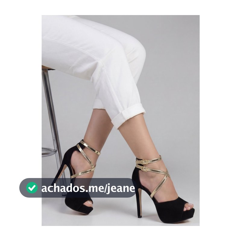 Sandália Feminina Meia Pata Salto Alto Fino P102