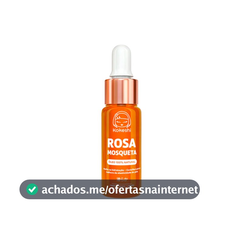 Óleo de Rosa Mosqueta 100% Puro Natural Kokeshi Reparação e Hidratação 20ml