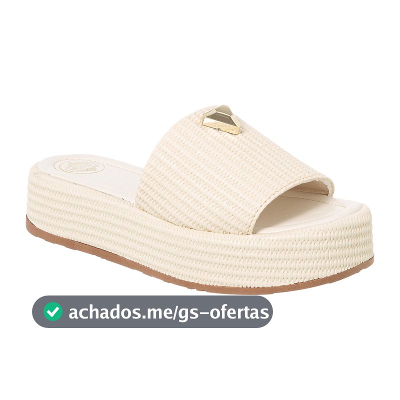 Sandália Feminina Tamanco Flat Plataforma Flatform Confortável