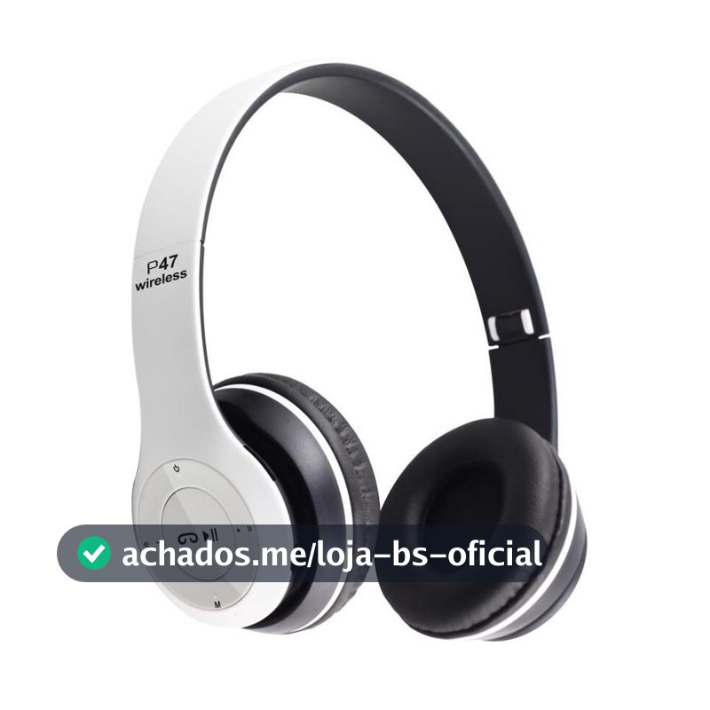 Fone P47 Headphone Sem Fio Estéreo Redução de Ruídos Bluetooth 5.0 Universal