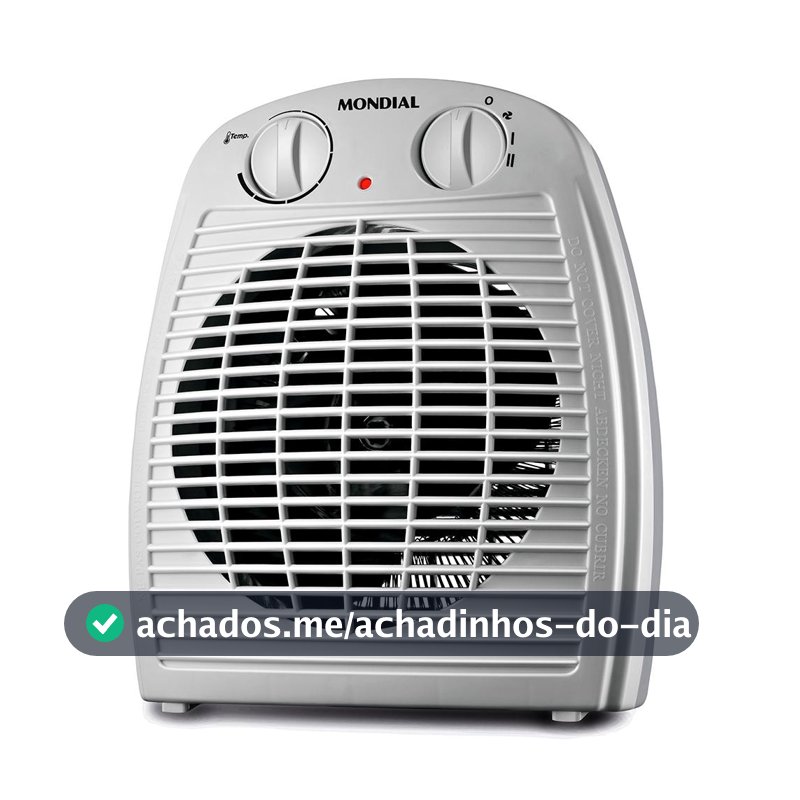 Aquecedor A Ar Mondial Cinza e Branco 2000W A-08