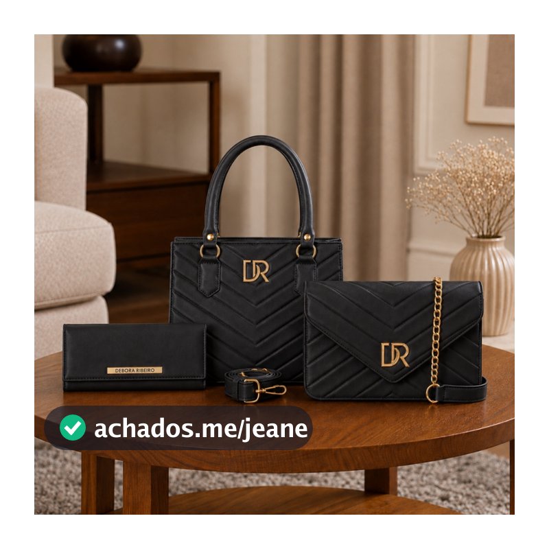 Kit 2 Bolsa Transversal De Ombro  + Carteira Promoção