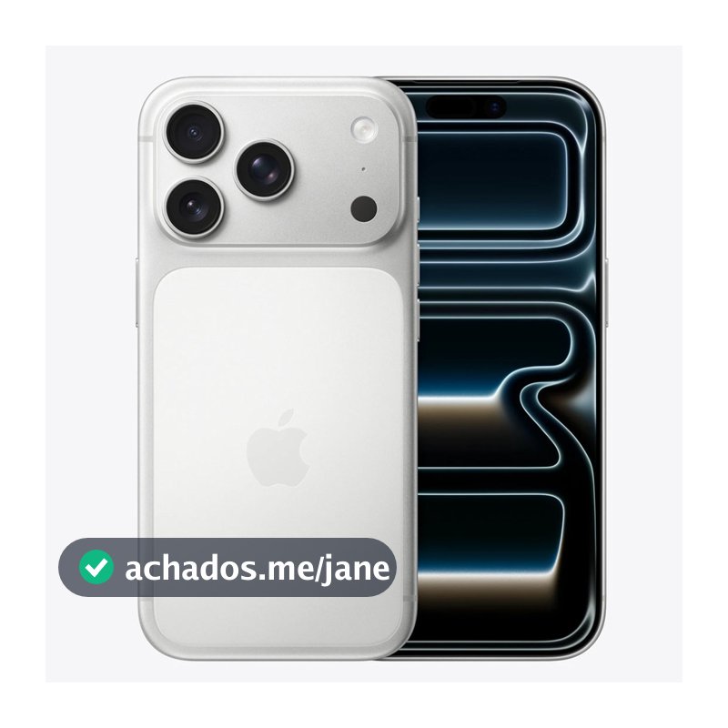 Celular Apple iPhone 17 Pro 256GB 512GB Prata Tela 6.3" Câmera 48MP Super Retina XDR 5G NFC