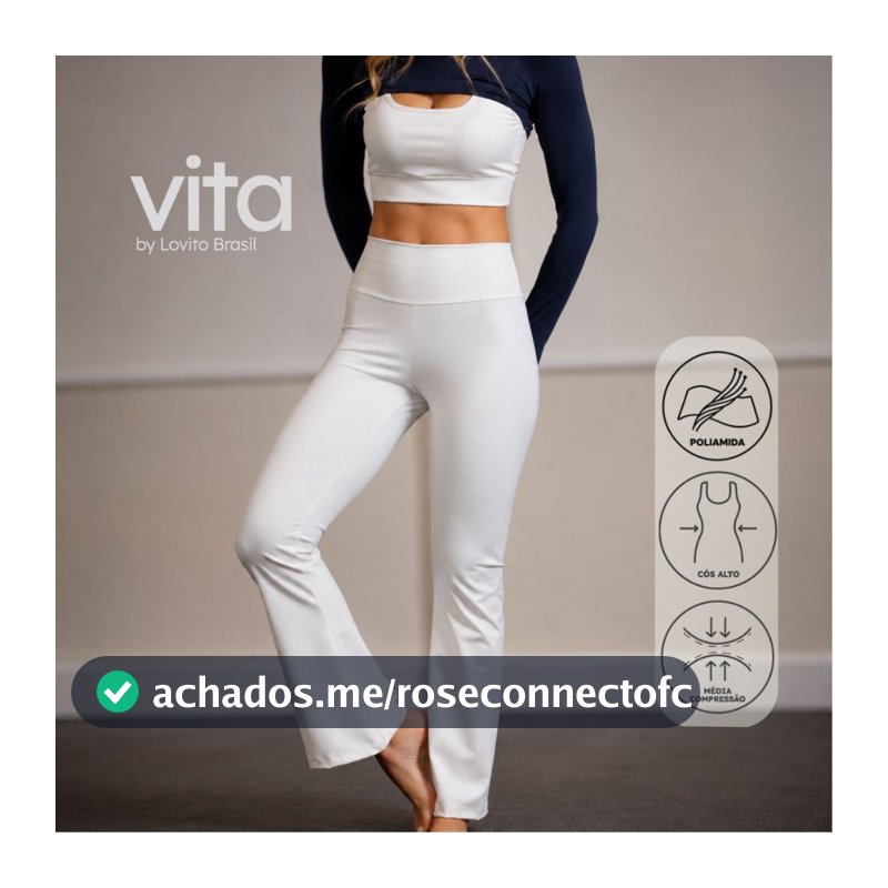 Lovito Vita Calça Flare Esportiva Lisa SPB19982029