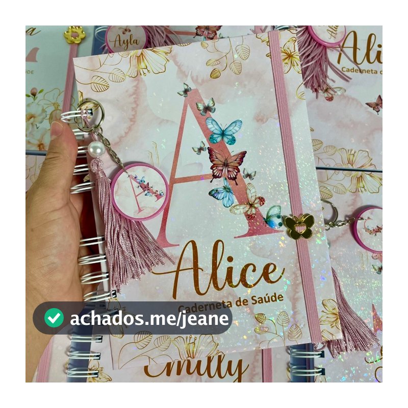 Caderneta de Vacinação Completa Personalizada Meninas
