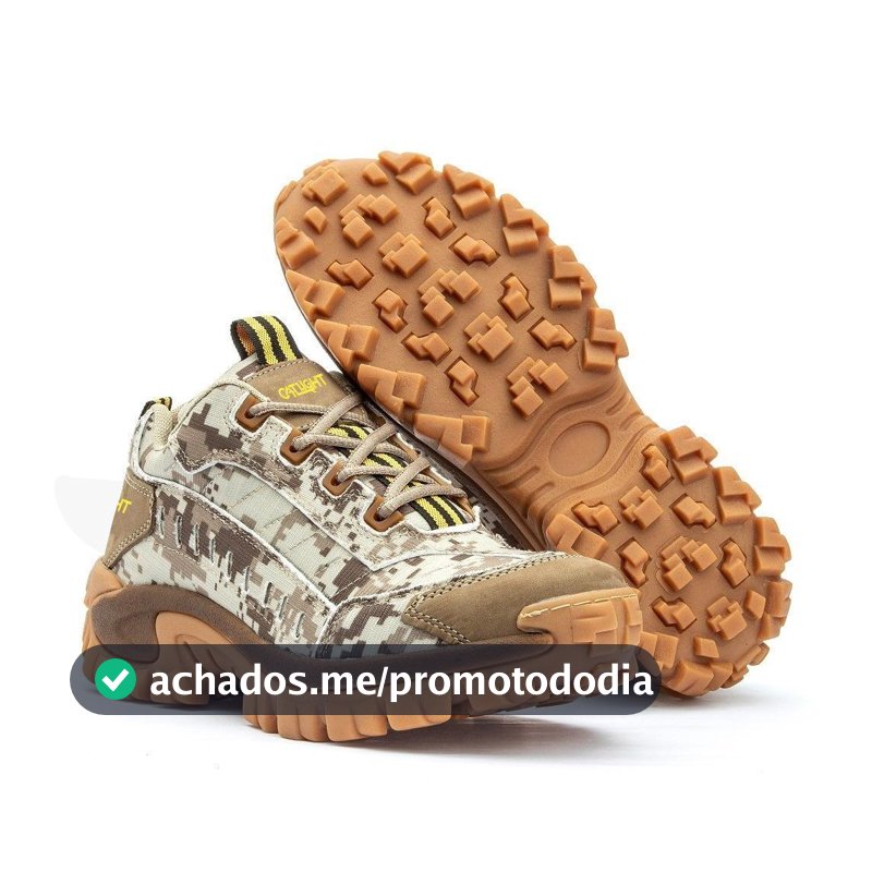 Tênis Bota Masculino Couro Legítimo Cano Curto Cat ENVIO IMEDIATO
