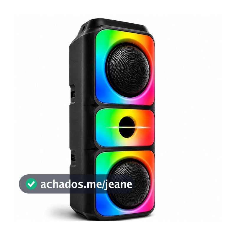 Caixa de Som Bluetooth Portátil Sem Fio Graves Potentes TWS Festa Viagem Praia Piscina
