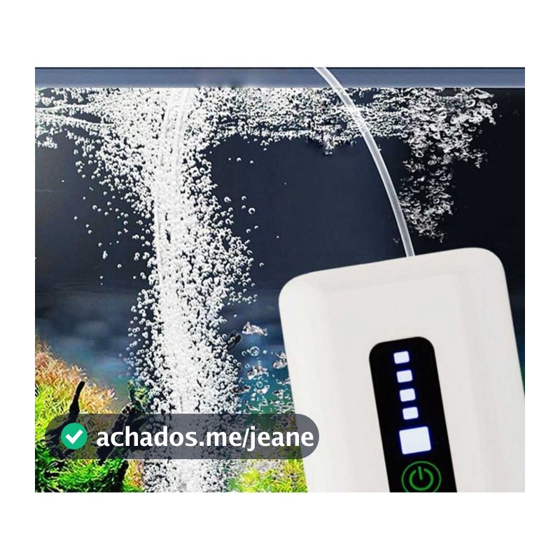 Bomba Compressor De Ar Oxigenador Portatil Para Aquario Isca Viva A Bateria