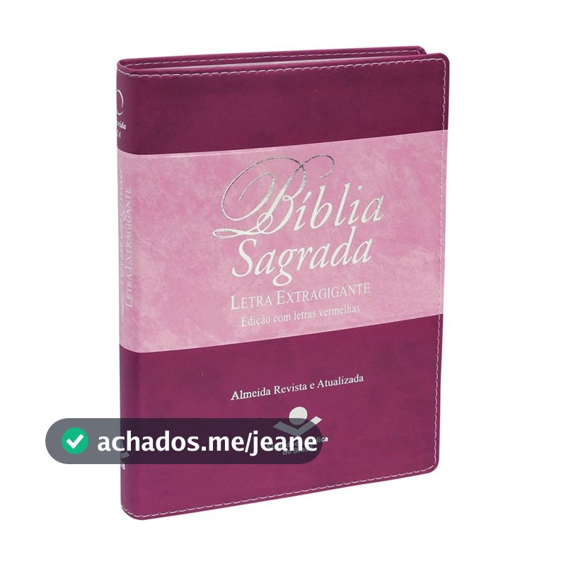 Bíblia Sagrada | Letra Extra Gigante | ARA | Uva e Rosa | c/ Índice