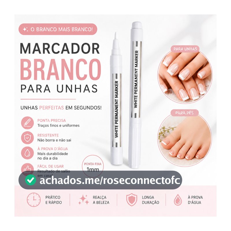 Kit 2 Caneta Francesinha Profissional 1mm para Unhas Decoradas – Nail Art Precisa