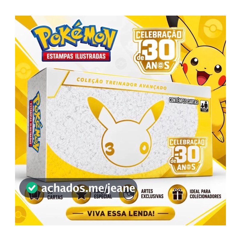 Coleção Treinador Avançado Pokémon TCG 30 anos