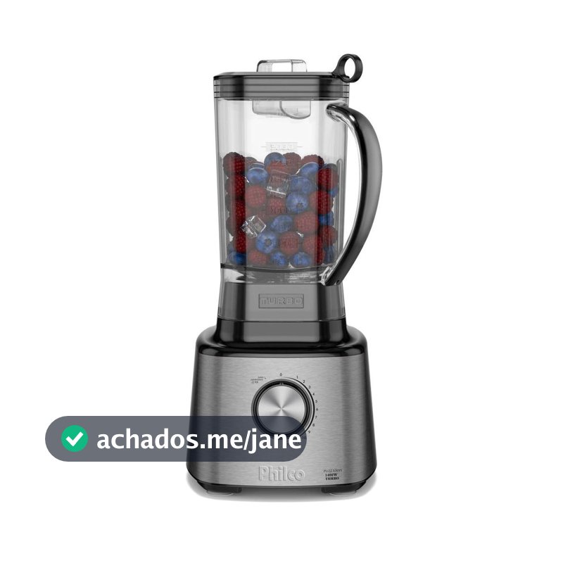 Liquidificador Philco 1400W 3L 12 Velocidades Inox PLQ2100PI