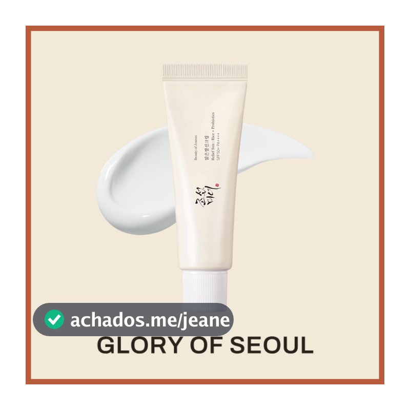 BEAUTY OF JOSEON Relief Sun: Rice + Probiotics (SPF50+ PA++++) 50ml / 2 Options
