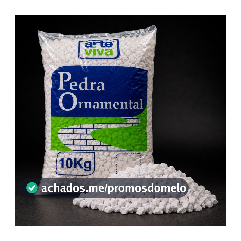 Pedra Branca Decorativa Para Vasos Jardins e Paisagismo Seixo Branco Dolomita Natural Premium