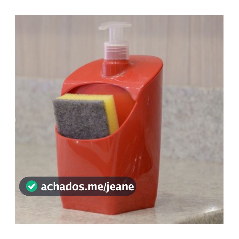 Dispenser Organizador De Pia 500ml Porta Detergente E Esponja Bucha Com Furos Cozinha Uz353 - Cores