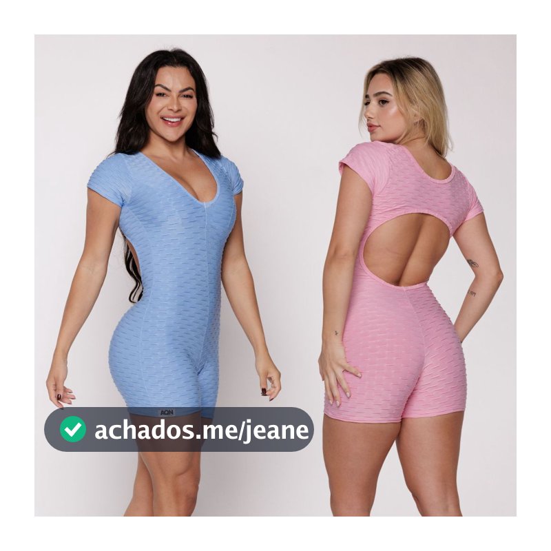 Kit 2 Macaquinhos Academia Fitness Anticelulite Treino Zero Transparência Bubble Mercy AQN SPORT