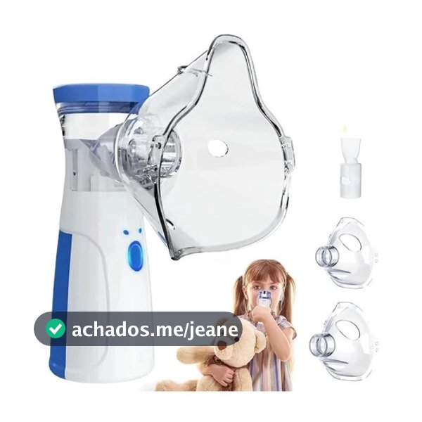 Nebulizador Inalador Ultrassônico Portátil Usb Bivolt Adulto E Infantil