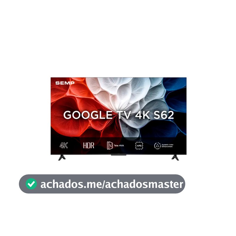 Smart Tv Semp 43 Polegadas S62 4k Uhd Google Tv 43s62