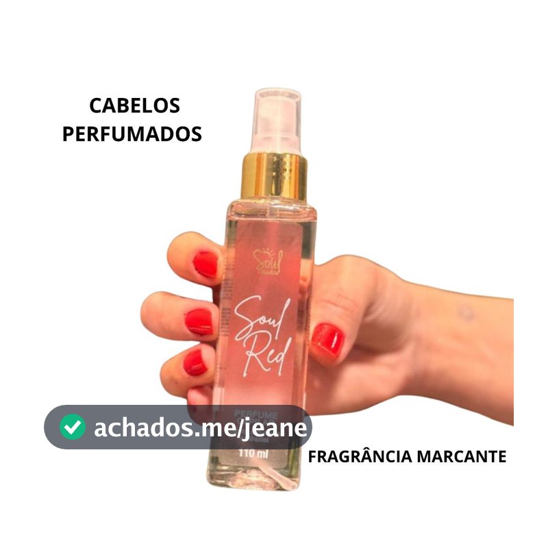 Perfume Capilar Soul feminino - 110 ml cabelos perfumados e brilhantes o dia todo ação hidratante.