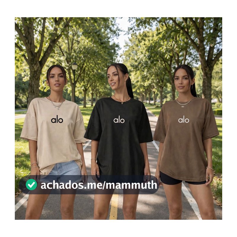 Kit 3 Camiseta Blusa Oversized Feminina 100% Algodão Streetwear Academia Esporte