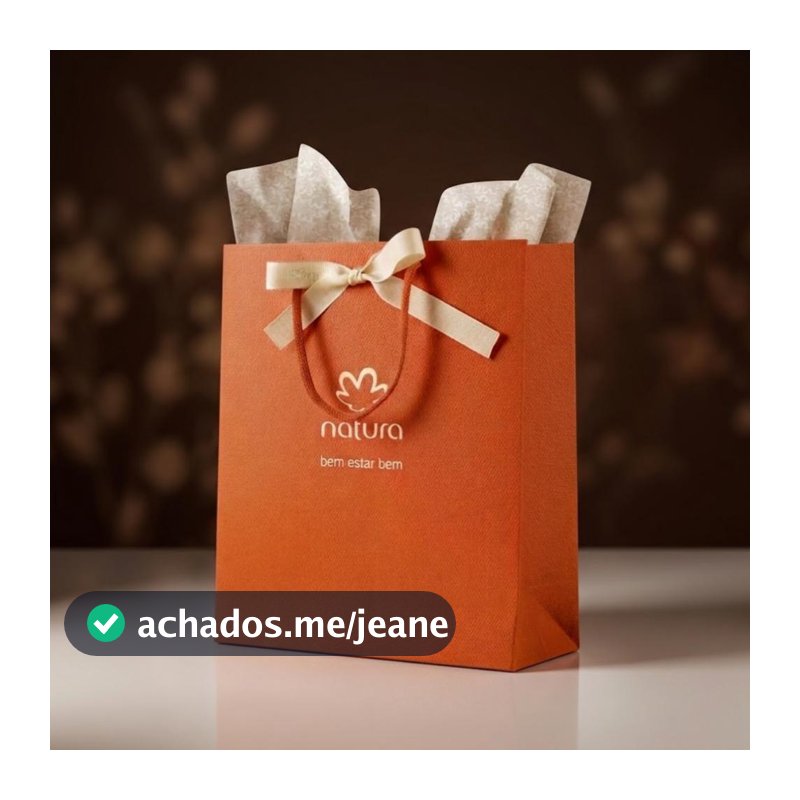 Sacola de Presente Natura com Laço Tamanho M