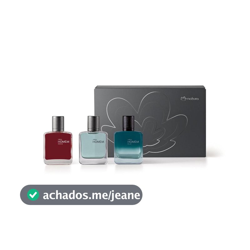 Coleção Especial Miniaturas de Natura Homem 3un 25ml