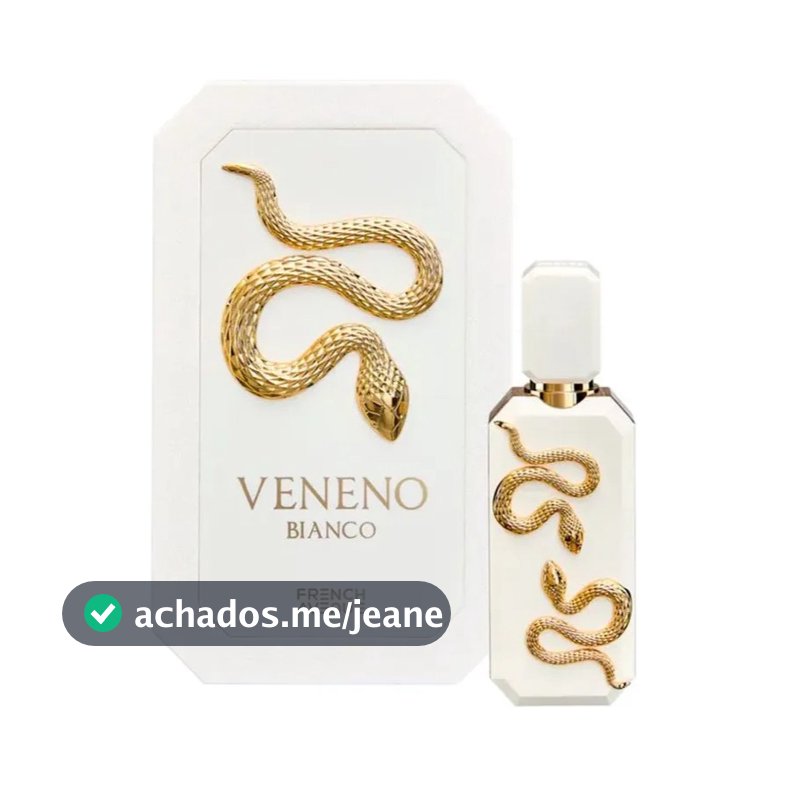 Perfume Árabe Veneno Bianco French Avenue Unissex Eau de Parfum 100ml Original