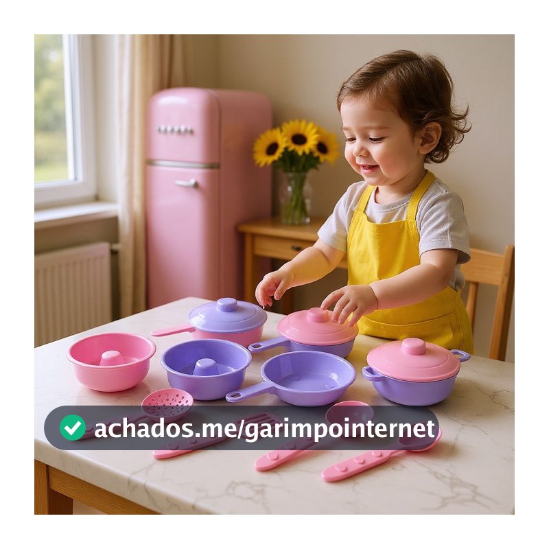 Kit panelinha infantil de brinquedo menina criança faz de conta
