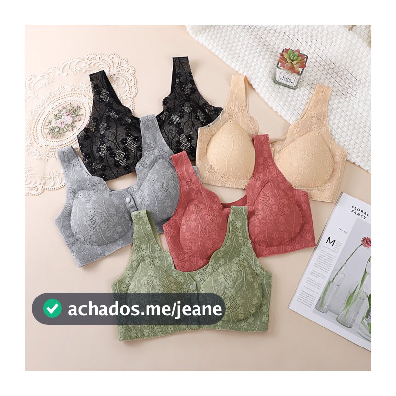 Sutiã Esportivo com Fechamento Frontal para Enfermagem - Conforto Sem Costura para Mães | Respirável e Suporte.
