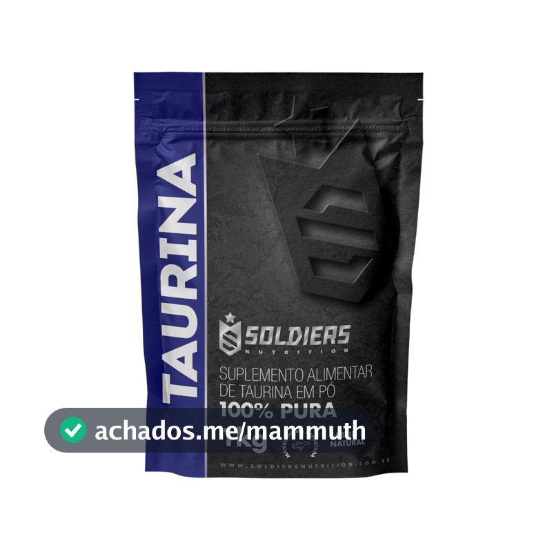 L-Taurina Suplemento Nutricional 100% Pura Importada - Soldiers Nutrition Aminoácido Recuperação Muscular