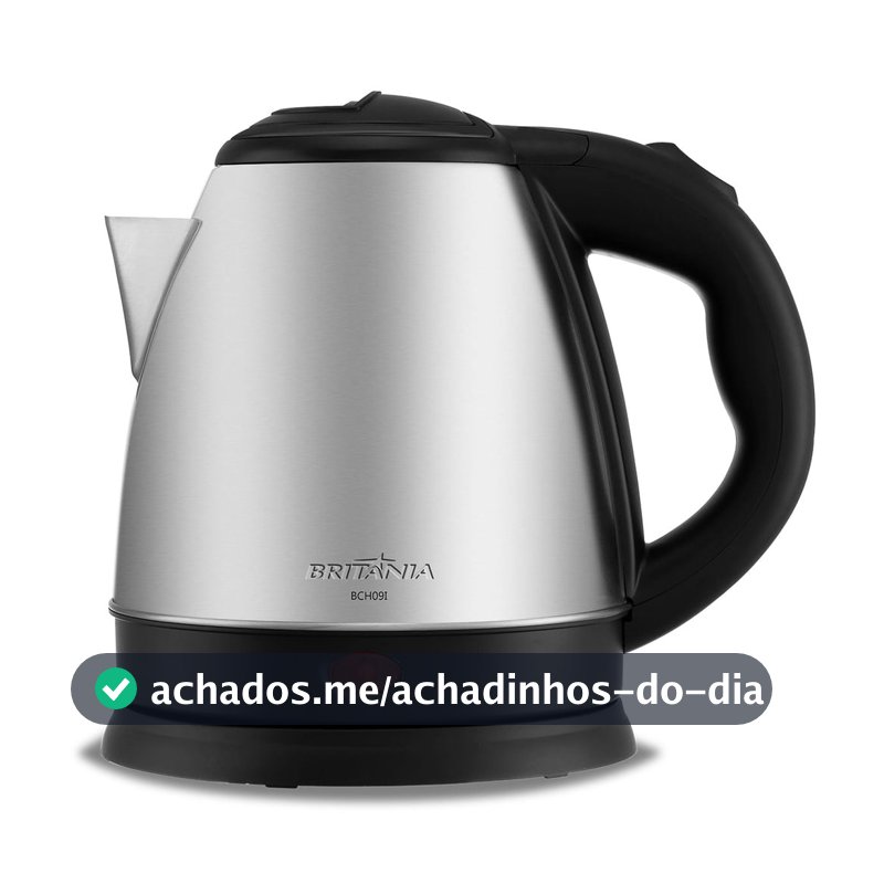 Chaleira Elétrica Britânia BCH09I 1,2L Desligamento Automático Inox