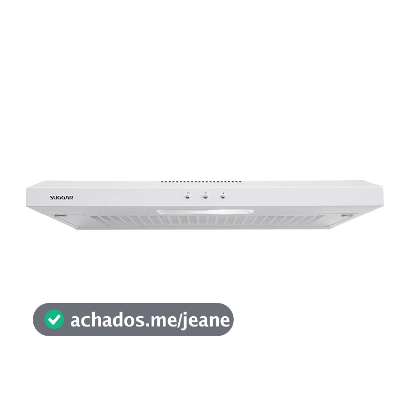 Depurador de Ar Suggar 80cm Slim com Dupla Filtragem Dps180bibr Branco Bivolt