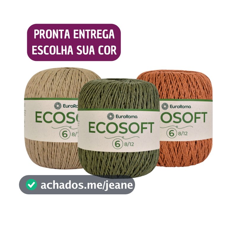 Barbante EuroRoma Ecosoft 422g Número 6 Fio Macio