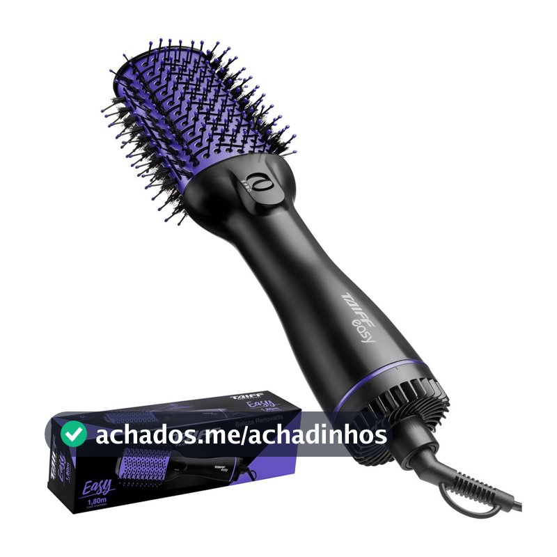 Escova secador Modeladora Taiff Oval Easy Lilas Original