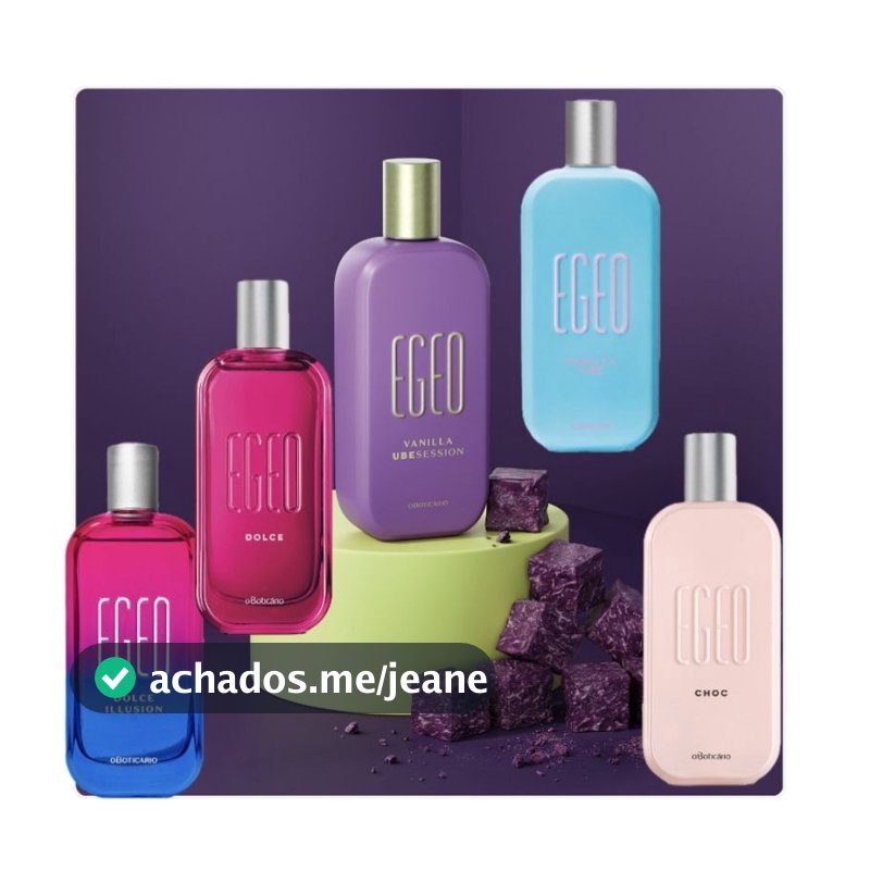 EGEU CHOC high COGU DOLCE VANILLA ILLUSION BANANA colonia o boticario FEMENINOS
