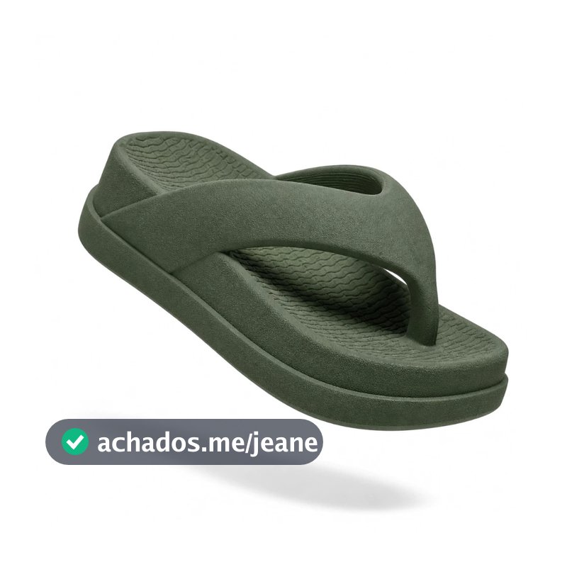 Chinelo Feminino Plataforma Flat Nuvem Confortável Sola Grossa Tendência 2026