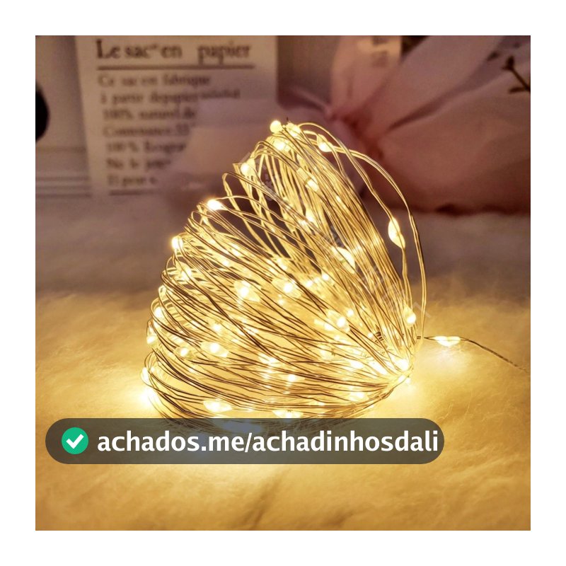 Fio De Fada De 2M Com Luzes De Fadas Led Para Decoração De Casa E Festa De Natal
