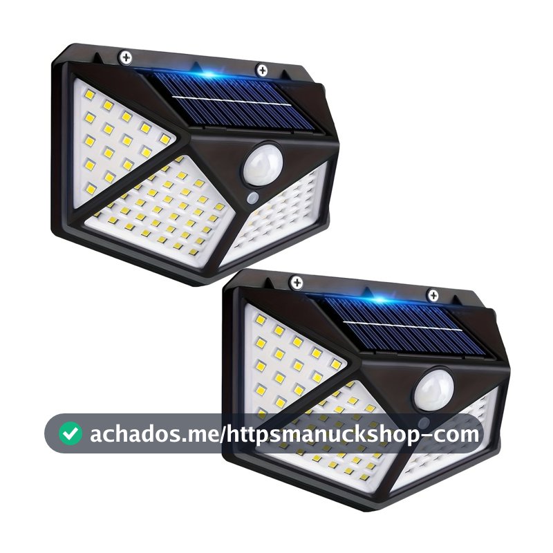 1/2/3 Unidades Luminárias Solares Impermeáveis Prova De Chuva 100 Led Sensor Courtyard Light Promoção