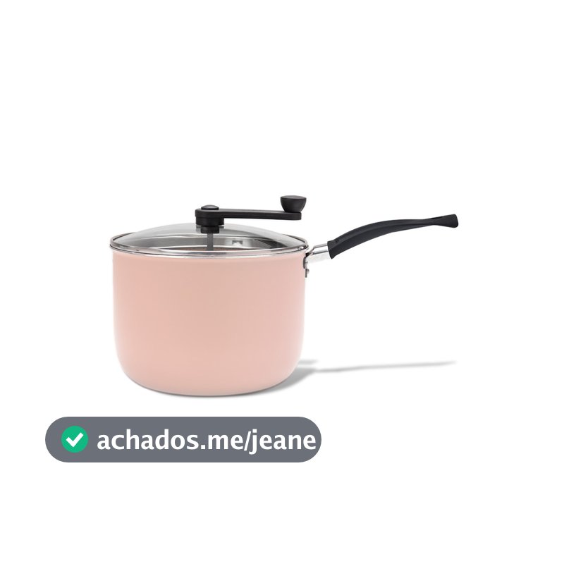 Pipoqueira Brinox Ceramic Life Rainbow Ø20cm 4,2 Litros Rosa