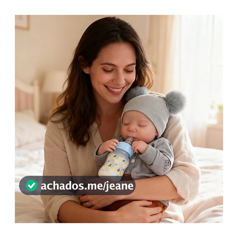 Bebê Reborn Menino SIlicone 48cm Boneco Olho fechado Pode dar Banho Brastoy