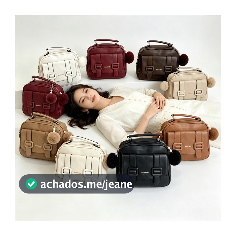 ASALOOG BOLSA FEMININA TRANSVERSAL MEDIA ESPAÇOSA CASUAL DF- 068