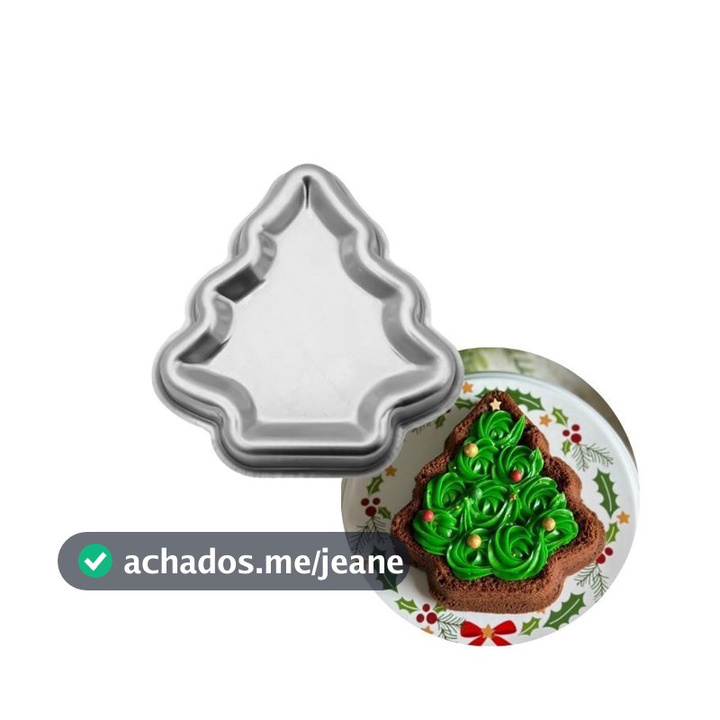 Forma Ballerine Pinheiro M 18x4,5cm Bolo Torta Pudim Natal